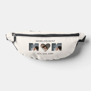 Welten Beste Mama Mütter Tag FotoCollage Bauchtasche