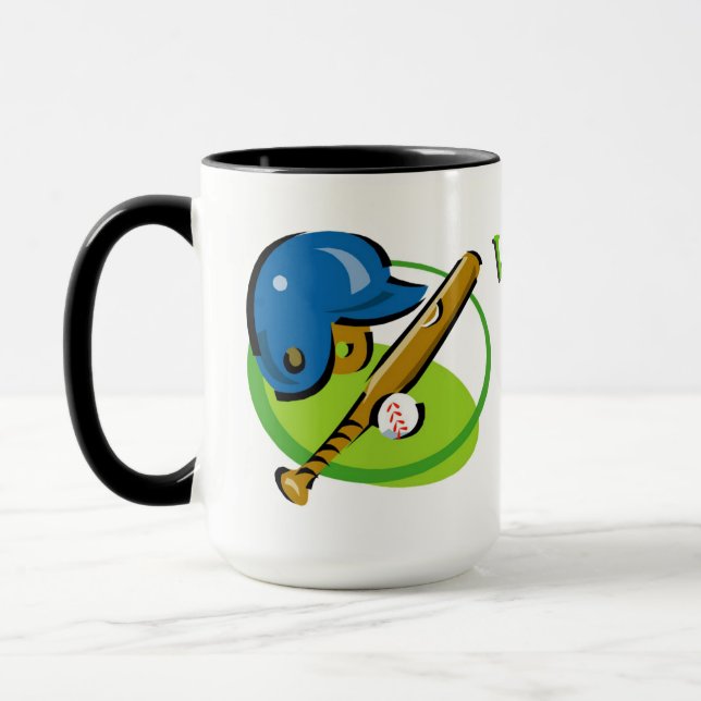 Welten Bester Baseball-Vater Tasse (Links)