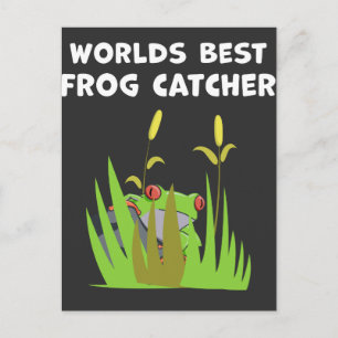 Welten Bester Froschfischer Geschenk an den Amphib Postkarte