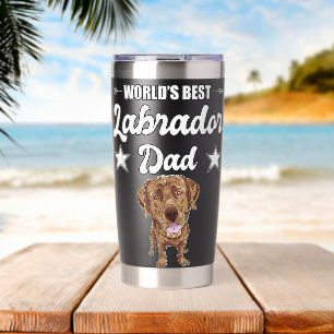 Welten Bester Labrador Vater Vater Schokolade Labr Thermobecher