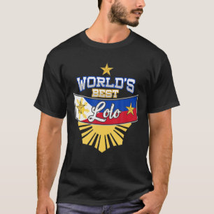 Welten Bester Lolo je philippinische Flagge Proud  T-Shirt