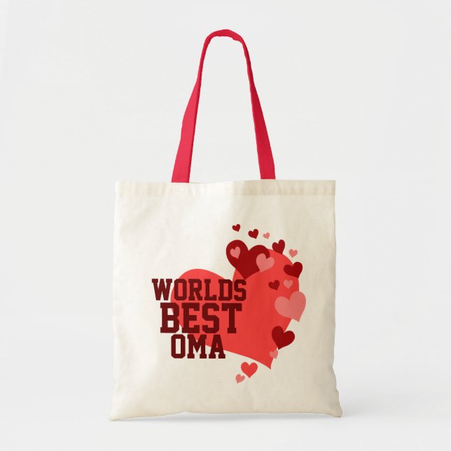 Welten bester Oma personalisiert Tragetasche (Vorne)