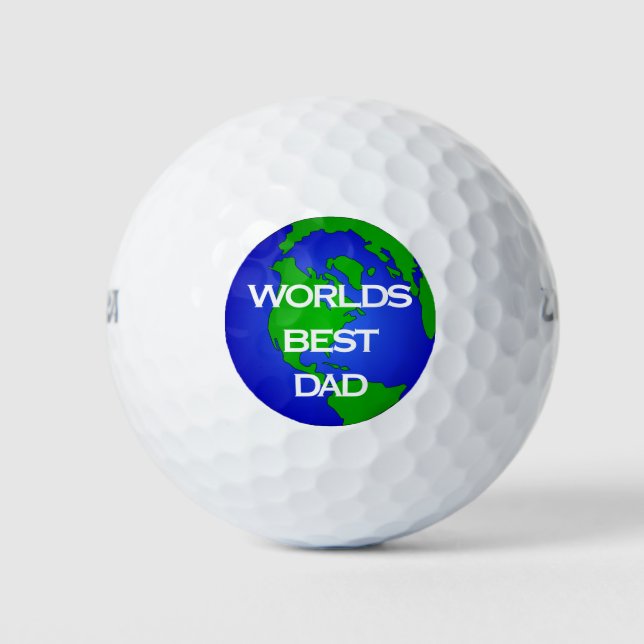 Welten Bester Vater Golfball (Vorderseite)