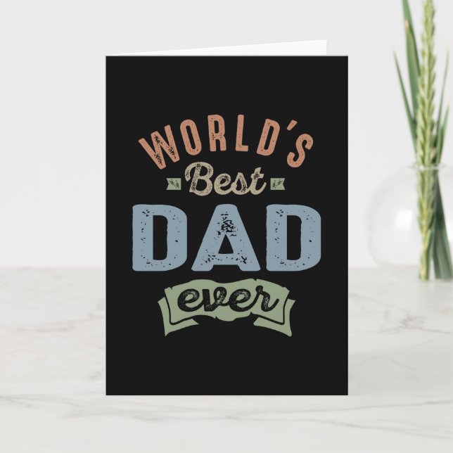 Welten Bester Vater Karte (Vorderseite)