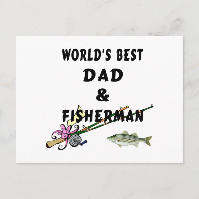 Welten bester Vater Postkarte (Vorderseite)