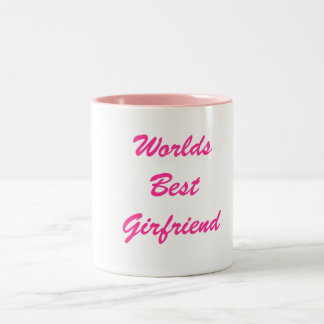 Welten bestes Girfriend Zweifarbige Tasse