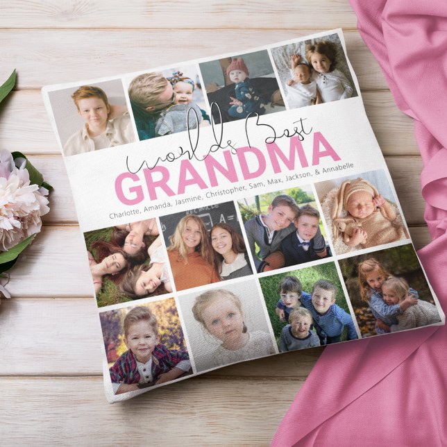 Welten Bestes Grandma | FotoCollage Kissen (Von Creator hochgeladen)