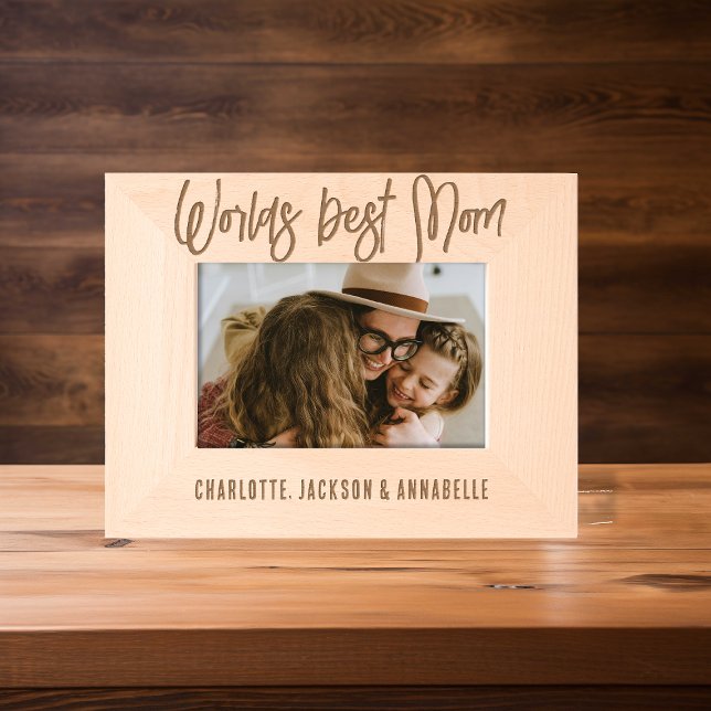 Welten Bestes Mama Wooden Foto Geätzte Rahmen (Von Creator hochgeladen)