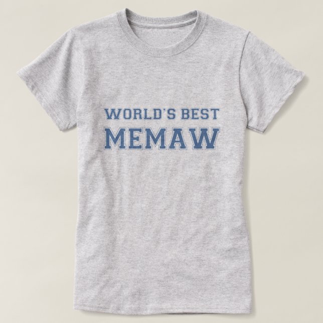 Welten Bestes Memaw T-Shirt (Design vorne)