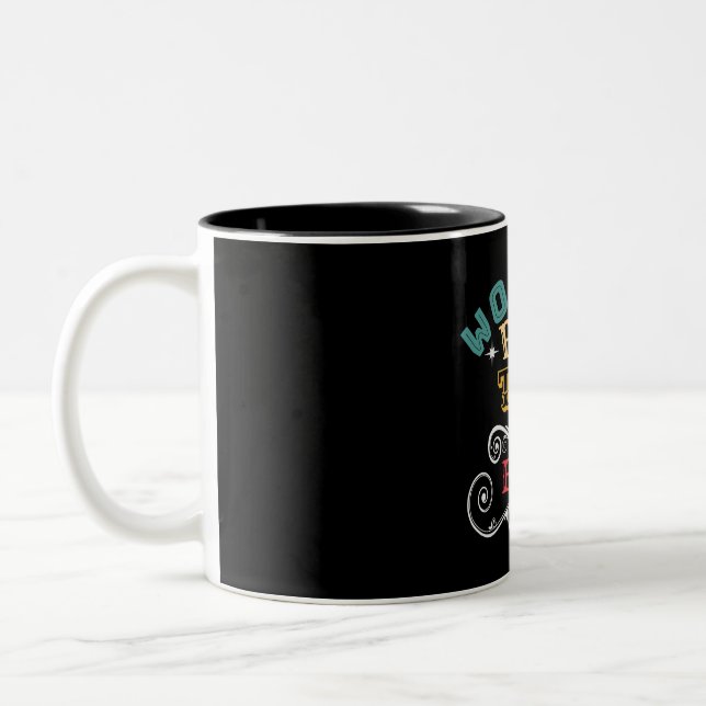 Welten der beste Taid aller Zeiten Zweifarbige Tasse (Links)