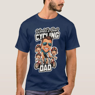 Welten der beste Vater für Radfahrer T-Shirt
