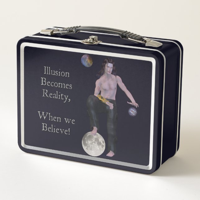 Welten der Illusion Metall Brotdose (Vorderseite)