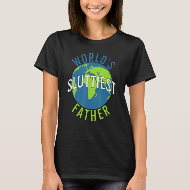 Welten der kleinste Vater Vater Vaters Day T-Shirt (Vorderseite)