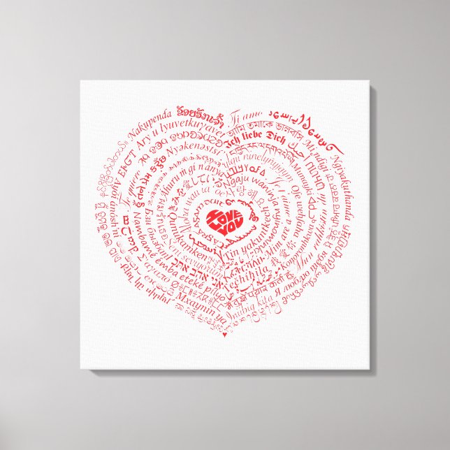Welten der Liebe Canvas Print Leinwanddruck (Vorderseite)