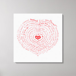 Welten der Liebe Canvas Print Leinwanddruck