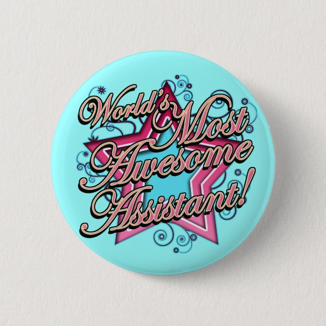 Welten der meiste fantastische Assistent Button (Vorderseite)