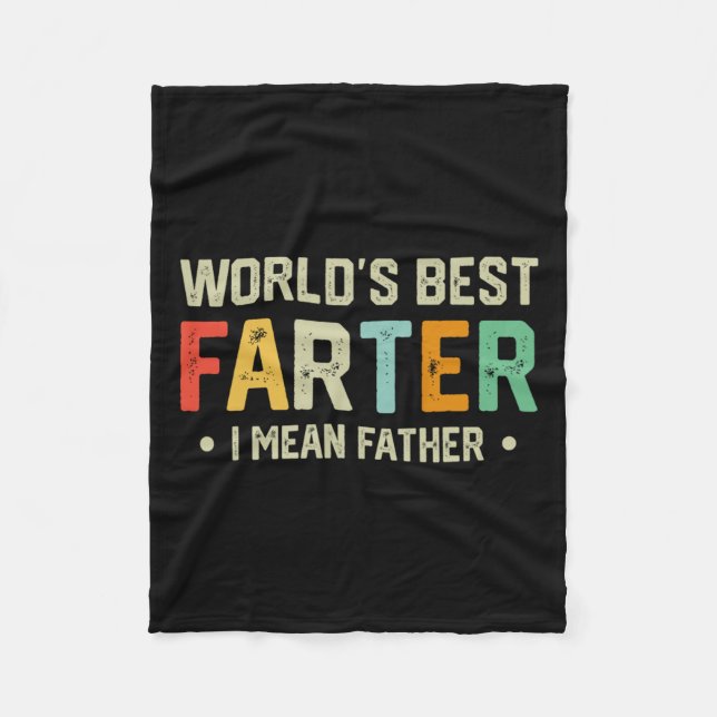 Welten die beste Farter I Gemein Vatermütter Vater Fleecedecke (Vorderseite)