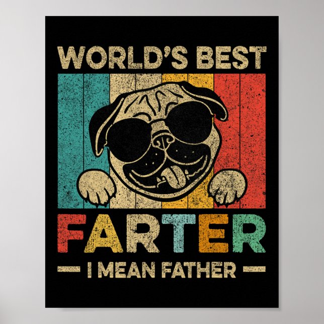 Welten die beste Farter I Gemein Vatermütter Vater Poster (Vorne)