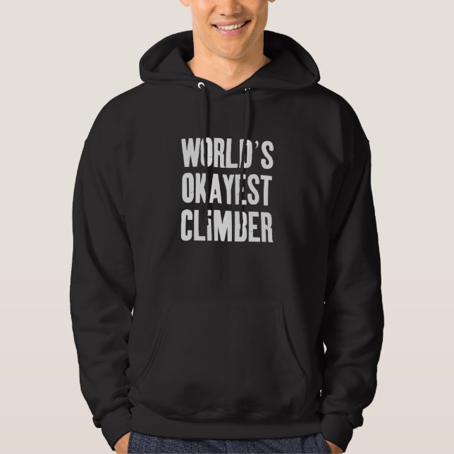 Welten, die gerade klettern hoodie (Vorderseite)