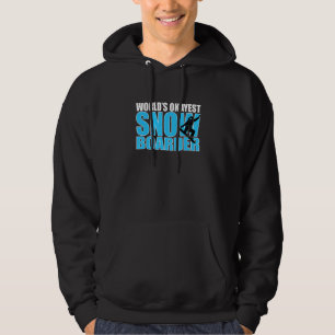 Welten, die gerade sind, Snowboarder Winter Sport Hoodie