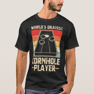 Welten, die in einem Cornhole Player Retro Cornhol T-Shirt