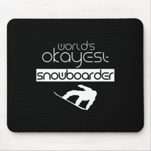 Welten, die mit dem Snowboarder Winter Snowboard S Mousepad