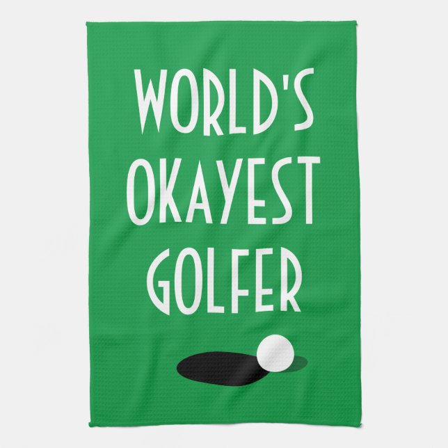 Welten, die wir gerade haben, Golfer Küchentücher  (Vertikal)