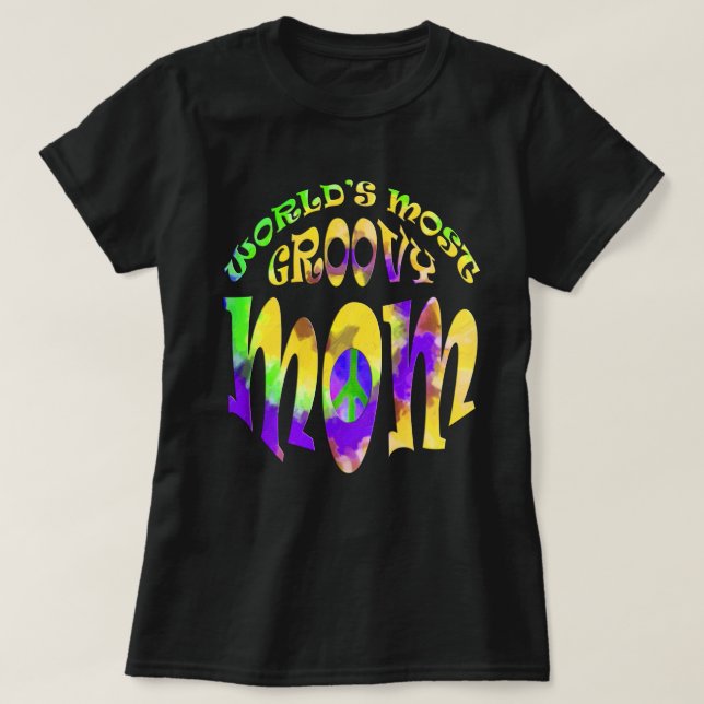 Welten mit der größten Groovy-Mama T-Shirt (Design vorne)