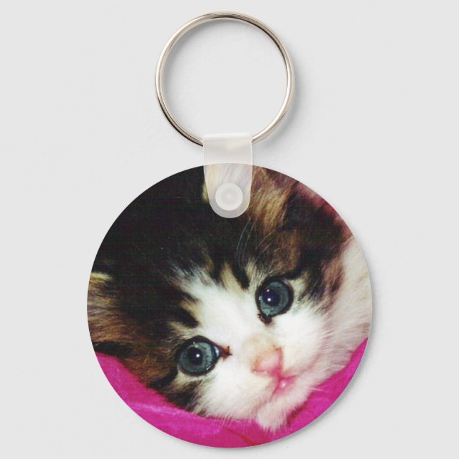 Welten Niedlicher Kitten Schlüsselanhänger (Vorderseite)