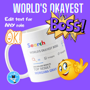 WELTEN OKAYEST BOSS Funny Top Search Ergebnis Kaff Kaffeetasse