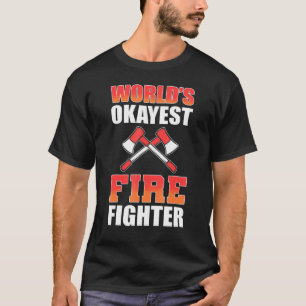 Welten sind Brandbekämpfer Fireman Feuerwehr T-Shirt