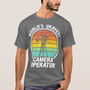 Welten sind die besten Camera Operator Funny Retro T-Shirt