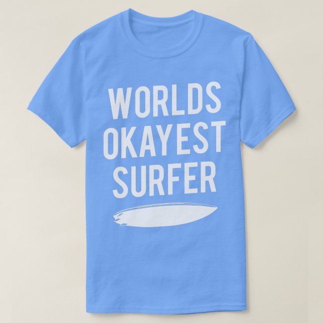 Welten sind die besten Surfer Funny Ocean Wave Sur T-Shirt (Design vorne)