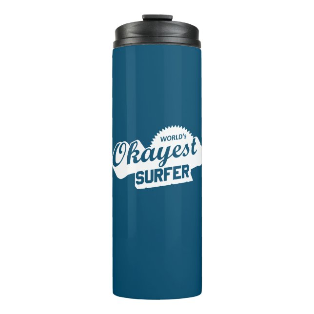 Welten sind die besten Surfer Thermosbecher (Vorderseite)