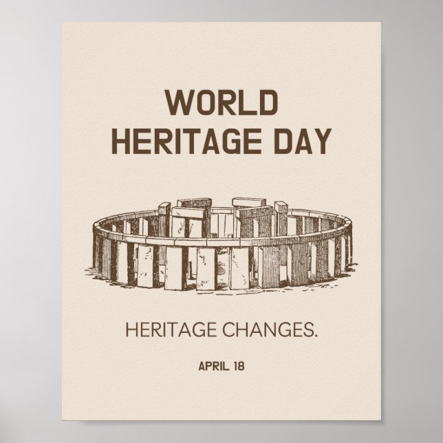 Welterbe-Tag 2023 Veränderungen des Erbes Poster (Vorne)