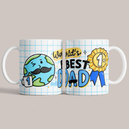 Weltes Geschenk für die Tasse des Vaters zum Weltb