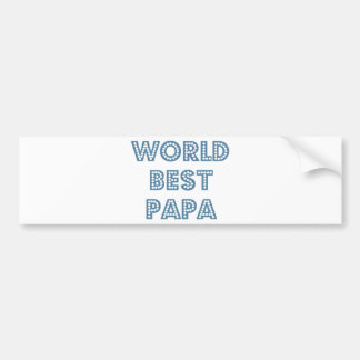 Weltes Papa Autoaufkleber
