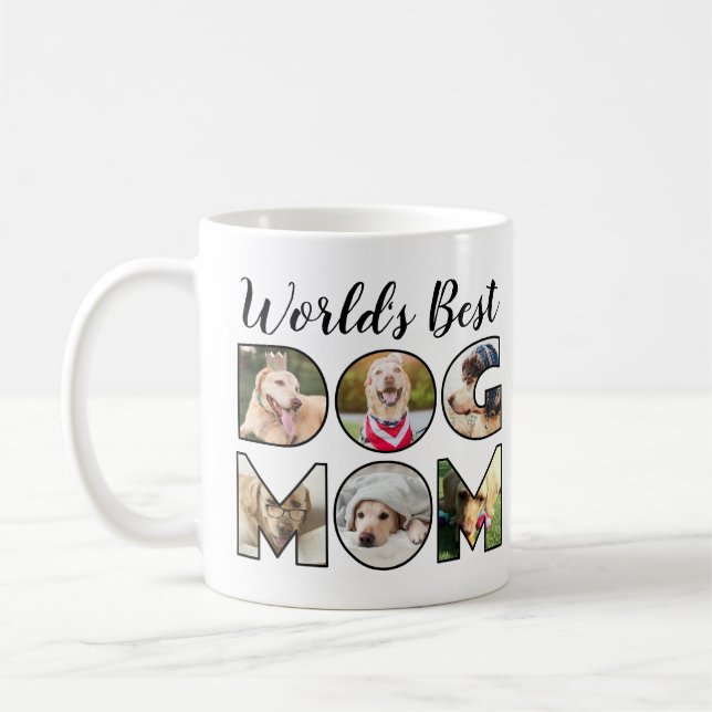 Weltes Zitat zur besten Mama für Hunde 6 Kaffeetasse (Links)
