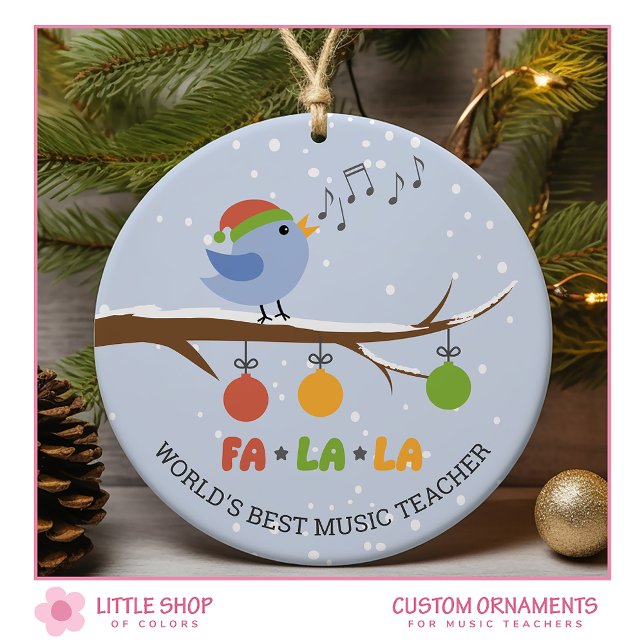 Weltet besten Musiklehrer Singing Bird personalize Keramik Ornament (Von Creator hochgeladen)