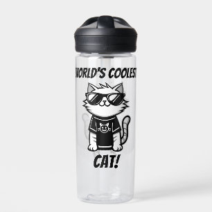 Weltet Coolste Katze mit Sonnenbrille Trinkflasche