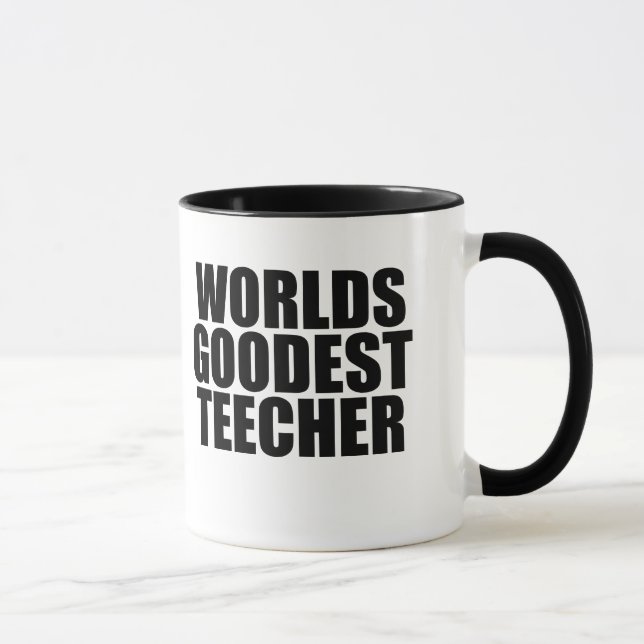 Weltet den besten Lehrer Tasse (Rechts)