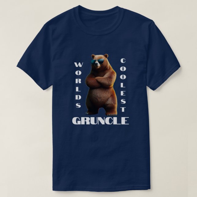Weltet den Coolsten Grunelbär T-Shirt (Design vorne)