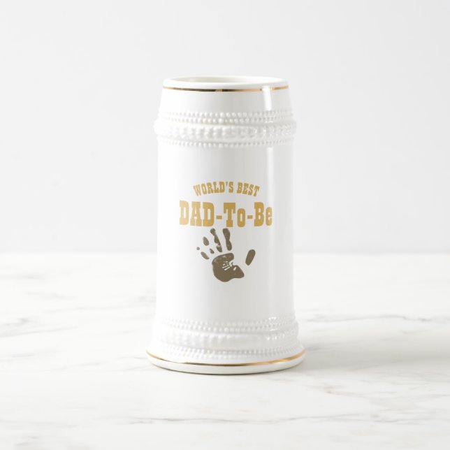 Weltet die besten VATER-zu-Hand-Drucke, die indivi Bierglas (Mittel)
