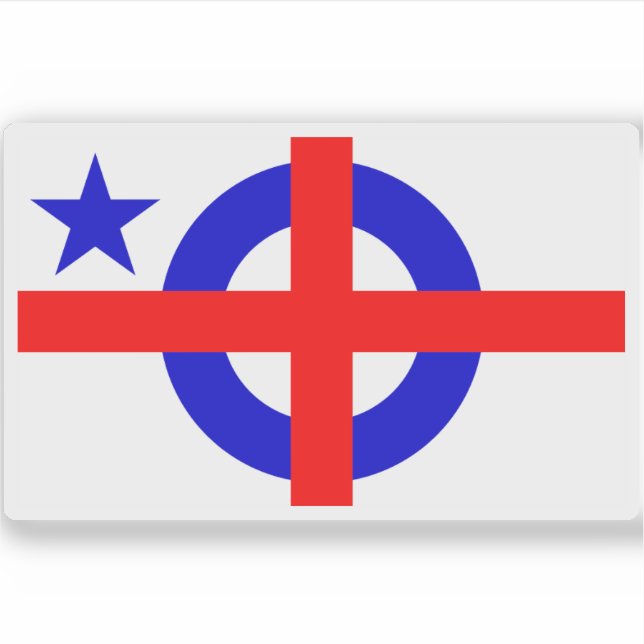 Weltflagge Aufkleber (Vorderseite)