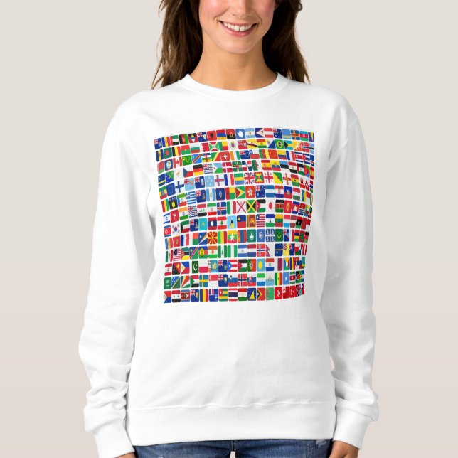 Weltflaggen aller Länder Sweatshirt (Vorderseite)
