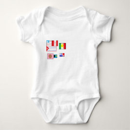 Weltflaggen Baby Strampler