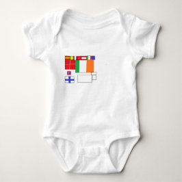 Weltflaggen Baby Strampler