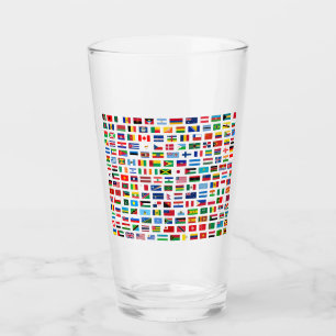 Weltflaggen Glas