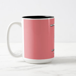 Weltflüchtlingstag. Flüchtlinge willkommen. Zweifarbige Tasse