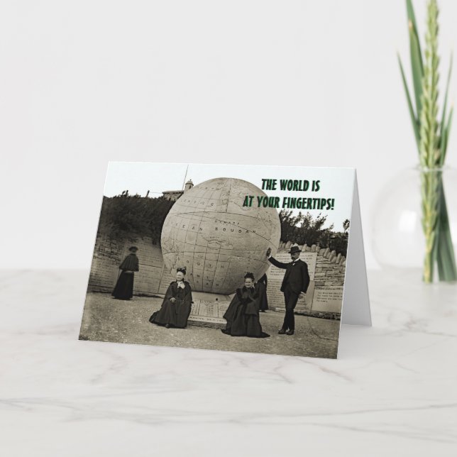 WELTFOTOGRAPH DER 1890ER JAHRE KARTE (Vorderseite)